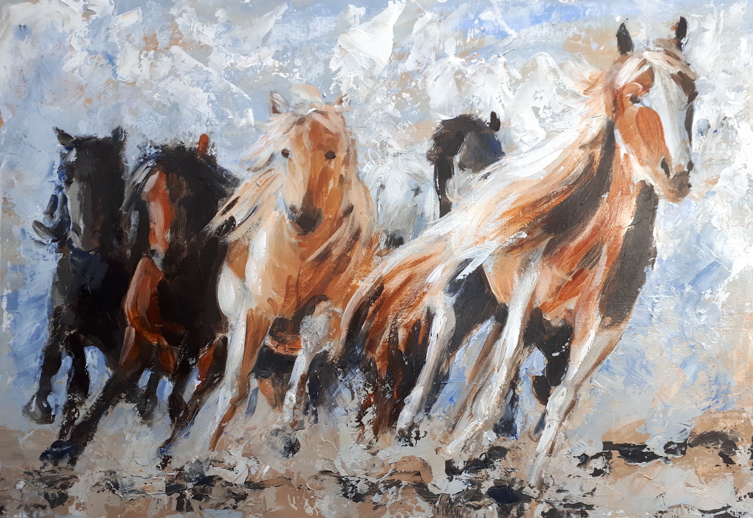 Galloping Horses Demo PIece